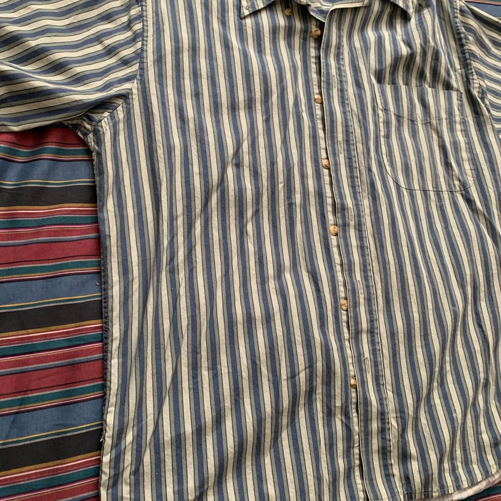 Stripped Natural Issue Button-up - Picture 5 of 9